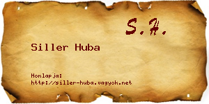 Siller Huba névjegykártya